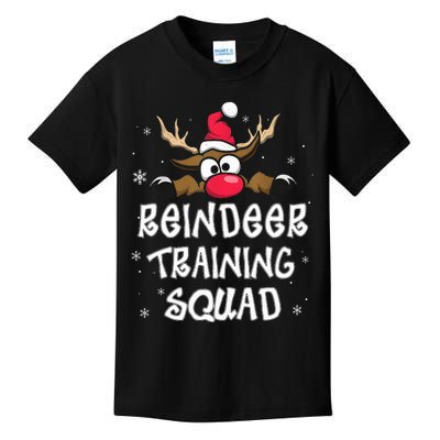 Christmas Running Reindeer Training Squad Team Gifts  Kids T-Shirt