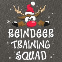 Christmas Running Reindeer Training Squad Team Gifts  Cotton Canvas Backpack