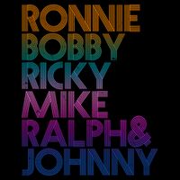 Cool Retro Ronnie Bobby Ricky Mike Ralph And Johnny Apron
