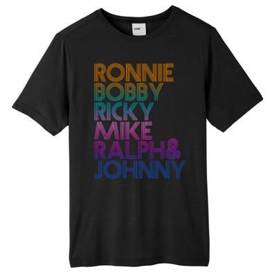 Cool Retro Ronnie Bobby Ricky Mike Ralph And Johnny Tall Fusion ChromaSoft Performance T-Shirt