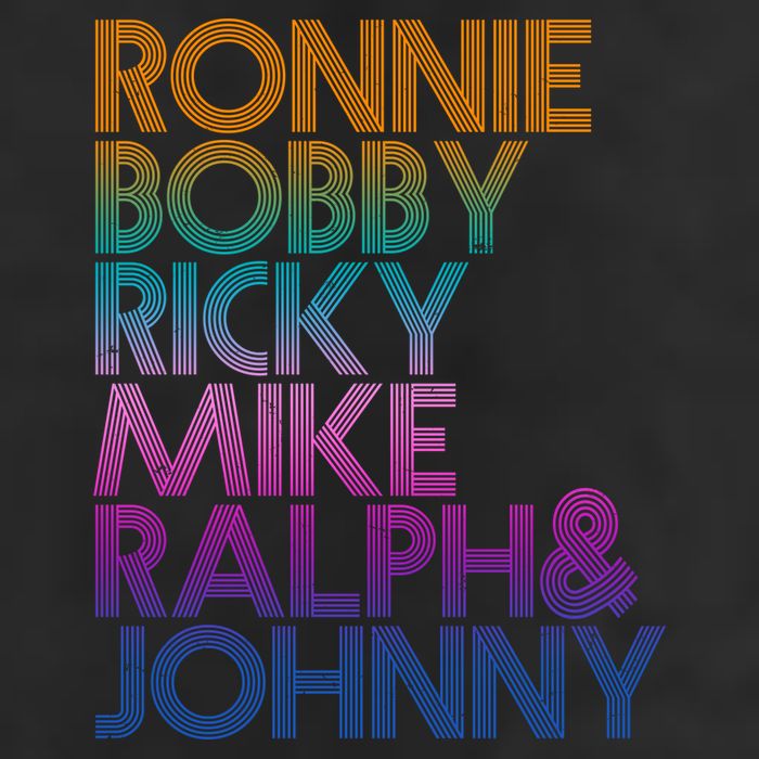 Cool Retro Ronnie Bobby Ricky Mike Ralph And Johnny Trucker Hat