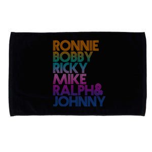 Cool Retro Ronnie Bobby Ricky Mike Ralph And Johnny Microfiber Hand Towel