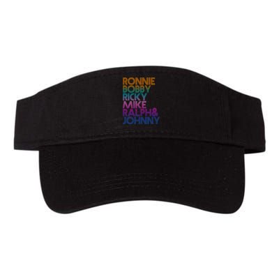 Cool Retro Ronnie Bobby Ricky Mike Ralph And Johnny Visor