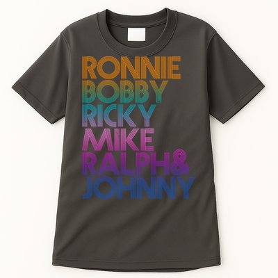 Cool Retro Ronnie Bobby Ricky Mike Ralph And Johnny Tall T-Shirt