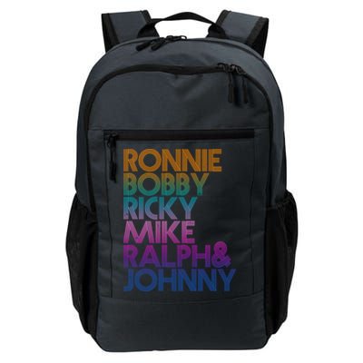 Cool Retro Ronnie Bobby Ricky Mike Ralph And Johnny Daily Commute Backpack