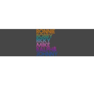 Cool Retro Ronnie Bobby Ricky Mike Ralph And Johnny Bumper Sticker