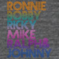 Cool Retro Ronnie Bobby Ricky Mike Ralph And Johnny Women's T-Shirt