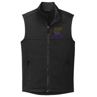 Cool Retro Ronnie Bobby Ricky Mike Ralph And Johnny Collective Smooth Fleece Vest