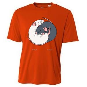 Cuddling Rats Russian Blue And White Cooling Performance Crew T-Shirt