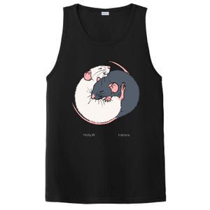 Cuddling Rats Russian Blue And White PosiCharge Competitor Tank