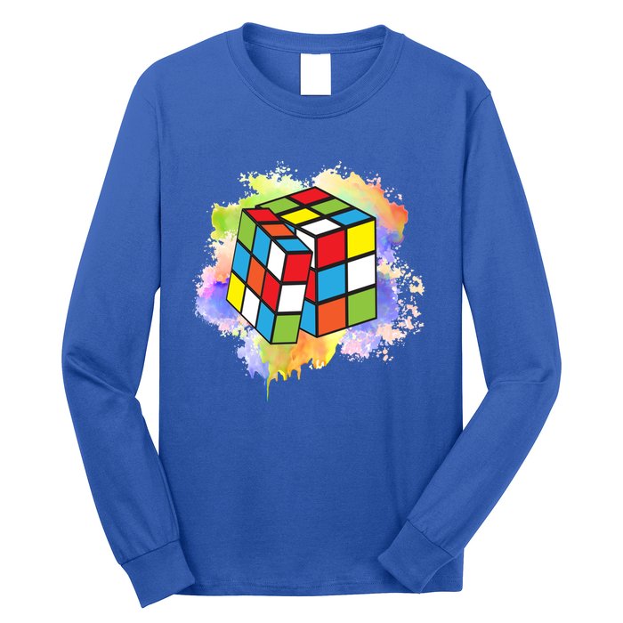 Cool Rubik Rubix Rubics Player Cube Lovers Cute Gift Long Sleeve Shirt