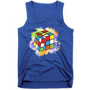 Cool Rubik Rubix Rubics Player Cube Lovers Cute Gift Tank Top