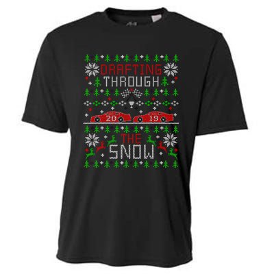 Car Racing Race Fan Funny Ugly Christmas Sweater Party Gift Cooling Performance Crew T-Shirt