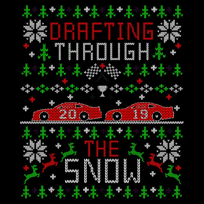 Car Racing Race Fan Funny Ugly Christmas Sweater Party Gift Long Sleeve Shirt