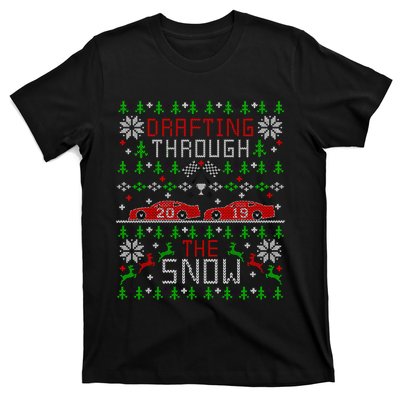 Car Racing Race Fan Funny Ugly Christmas Sweater Party Gift T-Shirt