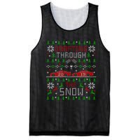 Car Racing Race Fan Funny Ugly Christmas Sweater Party Gift Mesh Reversible Basketball Jersey Tank