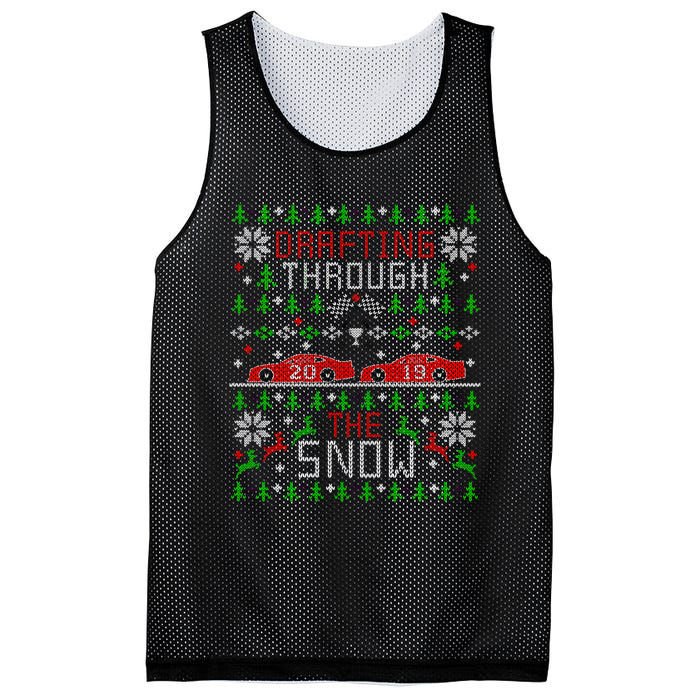 Car Racing Race Fan Funny Ugly Christmas Sweater Party Gift Mesh Reversible Basketball Jersey Tank