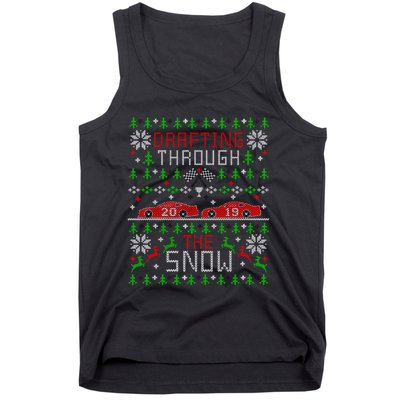 Car Racing Race Fan Funny Ugly Christmas Sweater Party Gift Tank Top