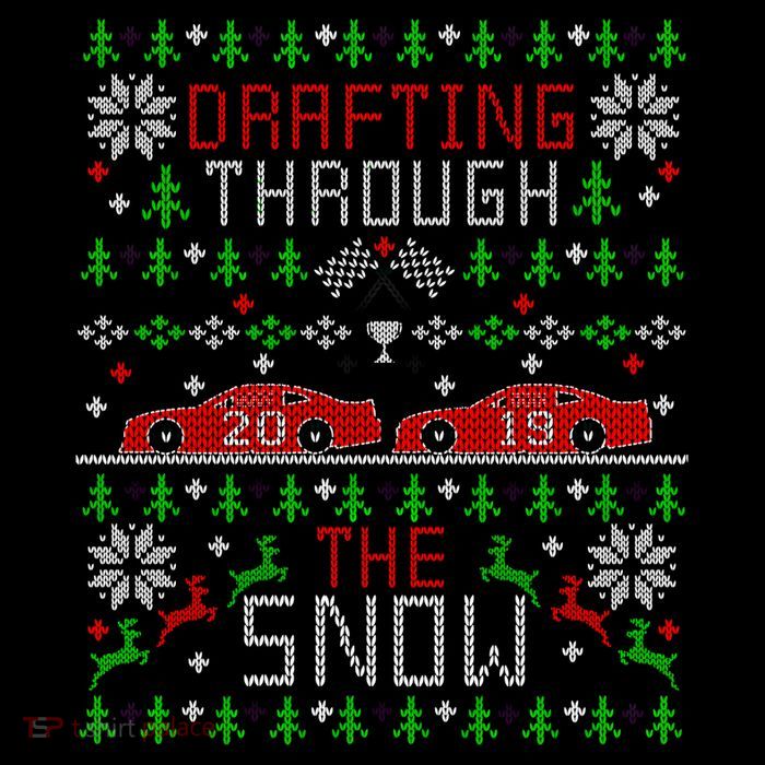 Car Racing Race Fan Funny Ugly Christmas Sweater Party Gift Tank Top