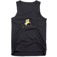 Cowboy Roping Roper Horse Riding Equestrian Header Heeler Tank Top