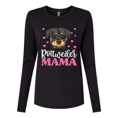 Cute Rottie Rottweiler Mama Shirts Mothers Day Dog Mom Womens Cotton Relaxed Long Sleeve T-Shirt