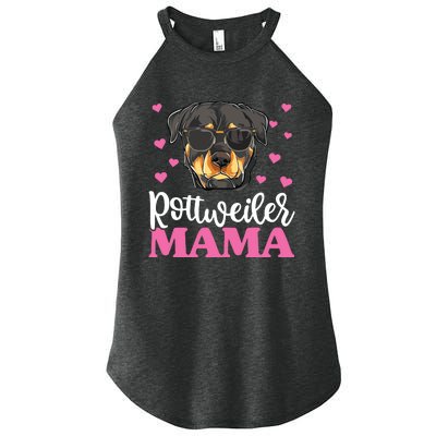 Cute Rottie Rottweiler Mama Shirts Mothers Day Dog Mom Women’s Perfect Tri Rocker Tank