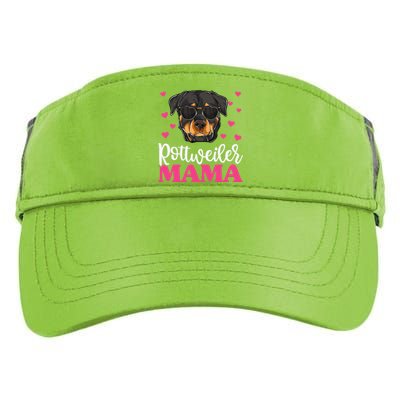 Cute Rottie Rottweiler Mama Funny Mothers Day Dog Mom Adult Drive Performance Visor