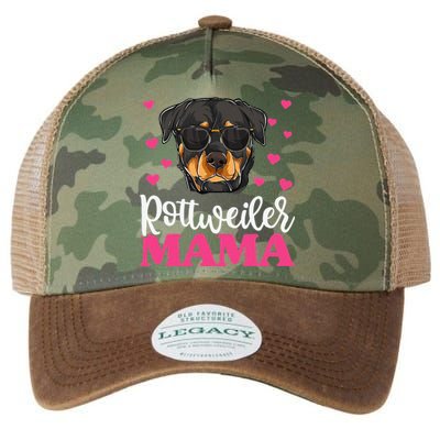 Cute Rottie Rottweiler Mama Funny Mothers Day Dog Mom Legacy Tie Dye Trucker Hat