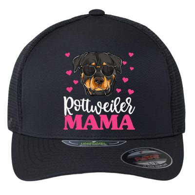 Cute Rottie Rottweiler Mama Funny Mothers Day Dog Mom Flexfit Unipanel Trucker Cap