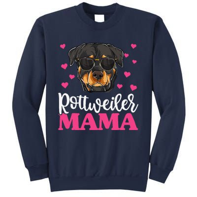 Cute Rottie Rottweiler Mama Funny Mothers Day Dog Mom Sweatshirt