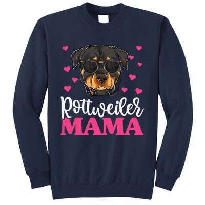 Cute Rottie Rottweiler Mama Funny Mothers Day Dog Mom Tall Sweatshirt