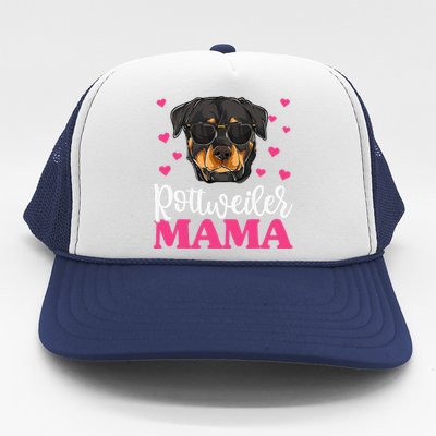 Cute Rottie Rottweiler Mama Funny Mothers Day Dog Mom Trucker Hat