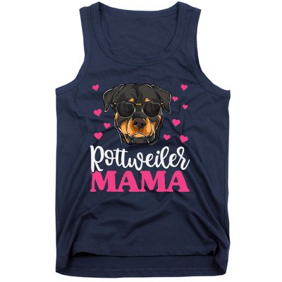 Cute Rottie Rottweiler Mama Funny Mothers Day Dog Mom Tank Top