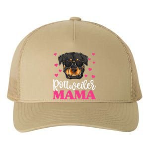 Cute Rottie Rottweiler Mama Funny Mothers Day Dog Mom Yupoong Adult 5-Panel Trucker Hat