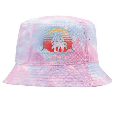 Costa Rica Retro Vintage 80s Style Tie-Dyed Bucket Hat