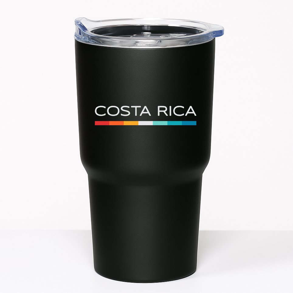 Costa Rica Retro Design Tumbler