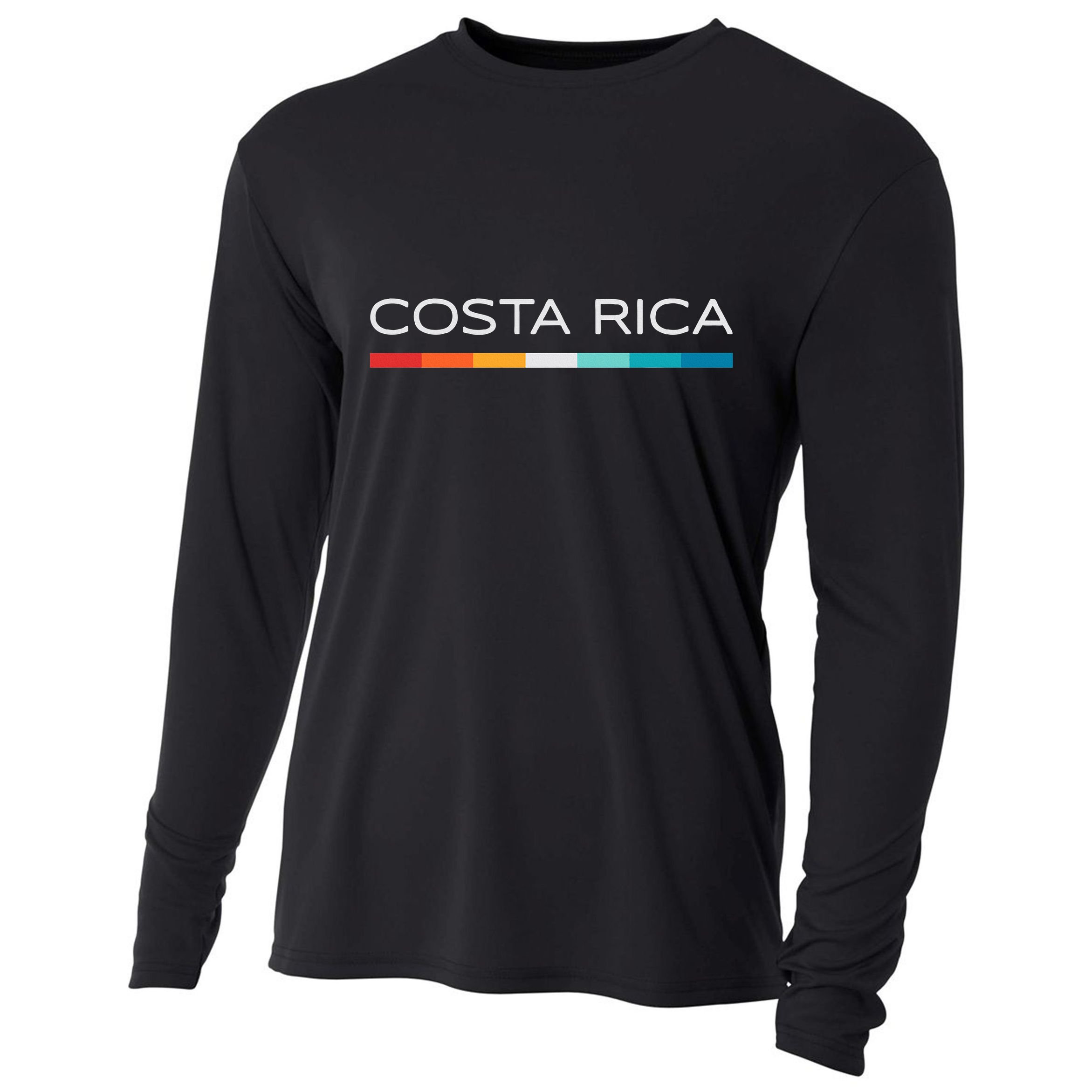 Costa Rica Retro Design Cooling Performance Long Sleeve Crew