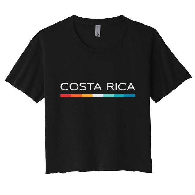 Costa Rica Retro Design Crop Top