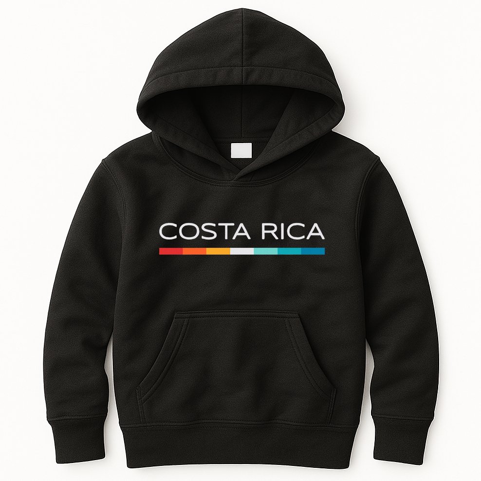 Costa Rica Retro Design Kids Hoodie