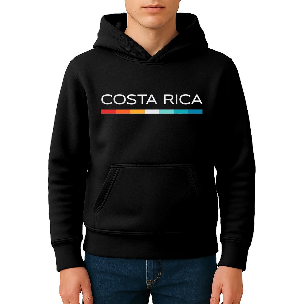 Costa Rica Retro Design Kids Hoodie