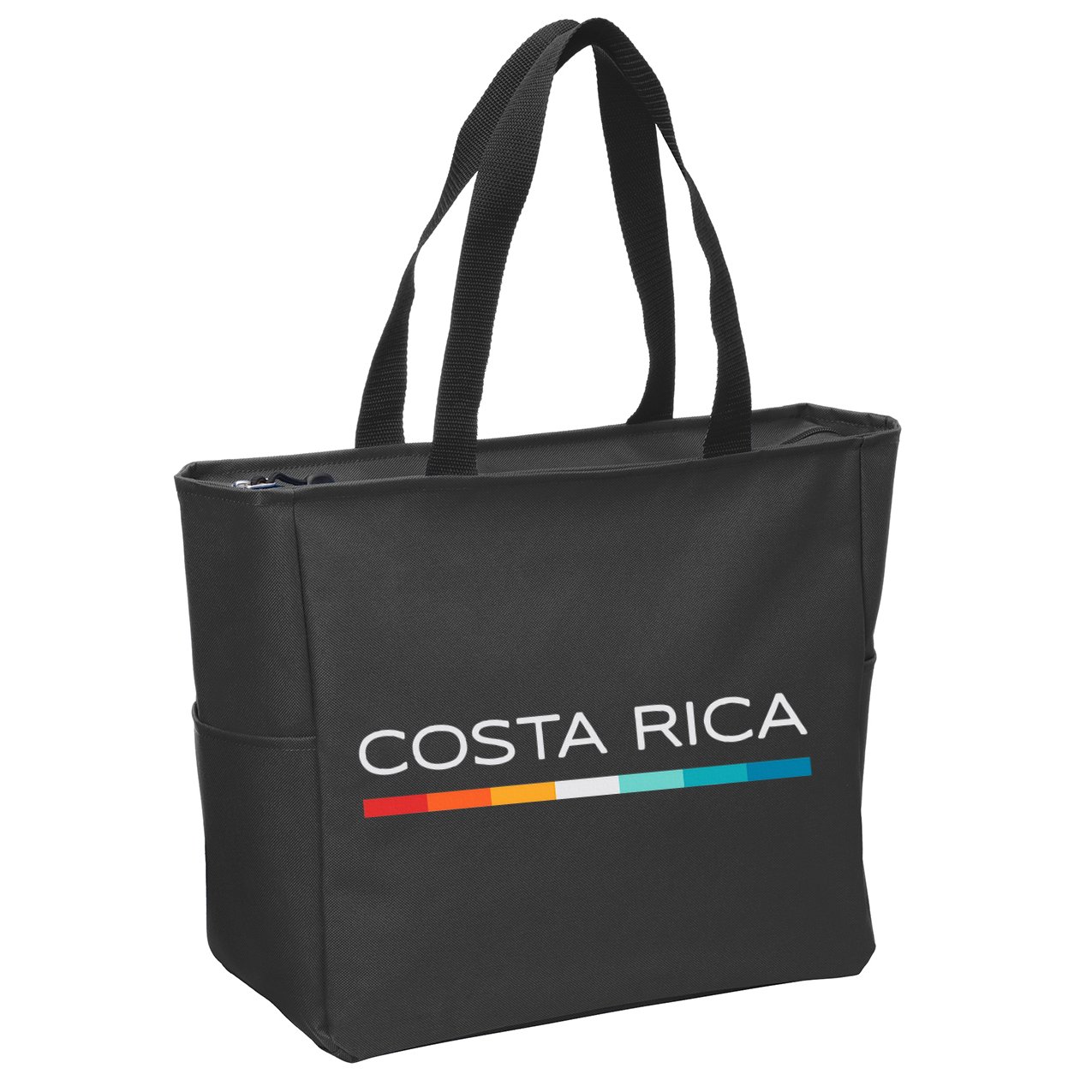 Costa Rica Retro Design Zip Tote Bag