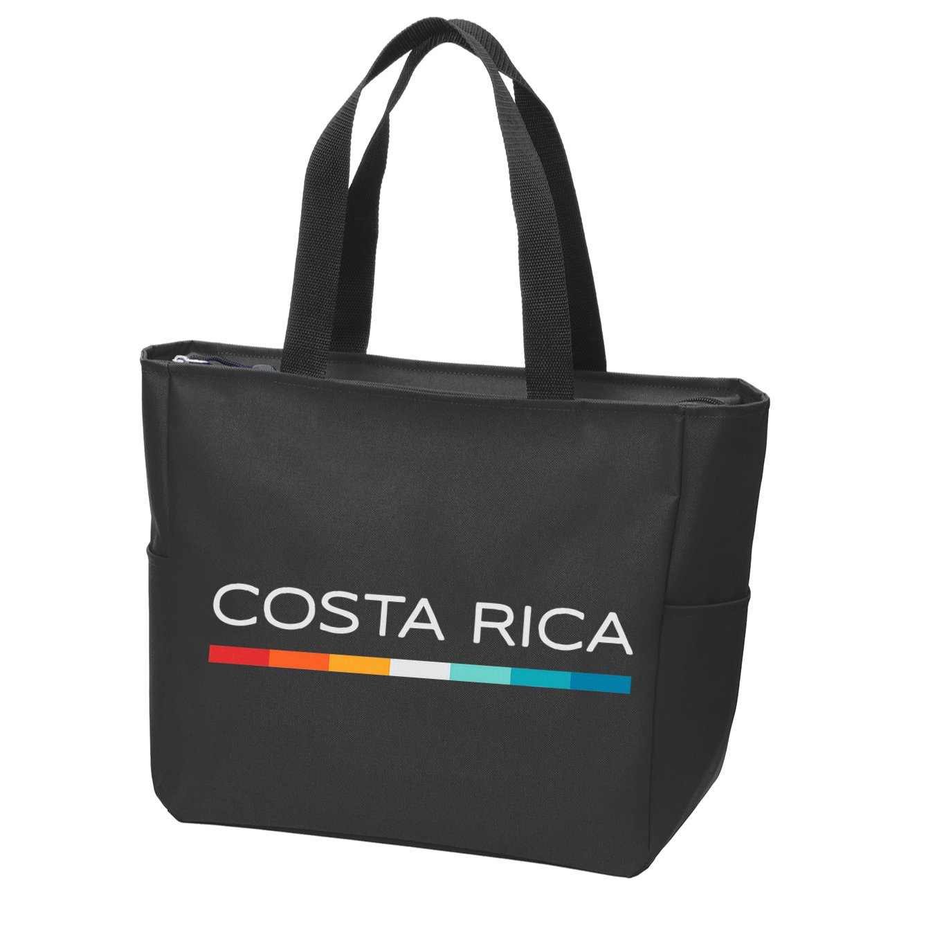 Costa Rica Retro Design Zip Tote Bag