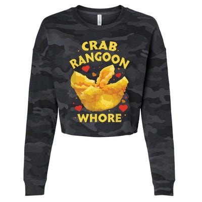 Crab Rangoon, Rangoon Lover Cropped Pullover Crew