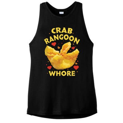 Crab Rangoon, Rangoon Lover Ladies PosiCharge Tri-Blend Wicking Tank