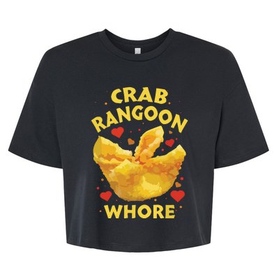 Crab Rangoon, Rangoon Lover Bella+Canvas Jersey Crop Tee