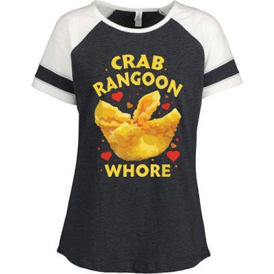 Crab Rangoon, Rangoon Lover Enza Ladies Jersey Colorblock Tee