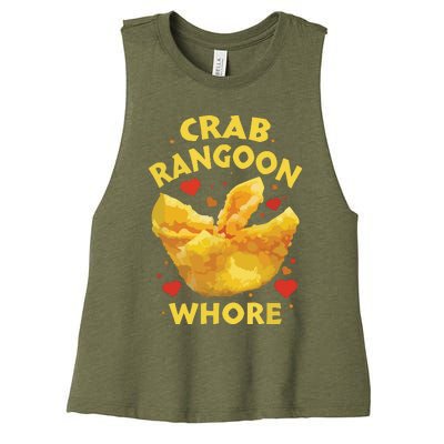 Crab Rangoon, Rangoon Lover Women's Racerback Cropped Tank