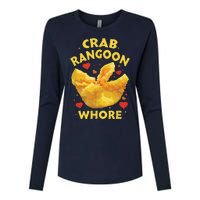 Crab Rangoon, Rangoon Lover Womens Cotton Relaxed Long Sleeve T-Shirt