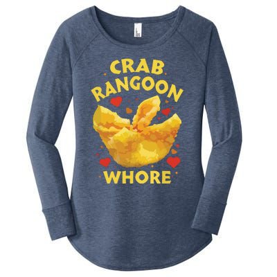 Crab Rangoon, Rangoon Lover Women's Perfect Tri Tunic Long Sleeve Shirt