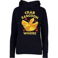 Crab Rangoon, Rangoon Lover Womens Funnel Neck Pullover Hood